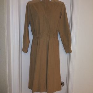 Giovanna Valle Tan Dress With Pockets